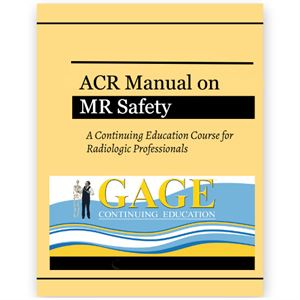 Picture of ACR Manual on MR Safety