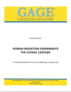 Human Radiation Experiments -Part 1 Book Only CE Course