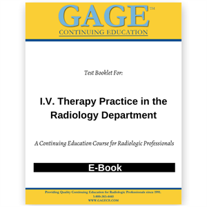 Picture of IV Therapy in the Radiology Department